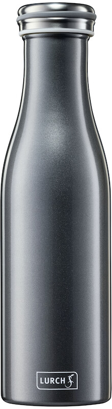 LURCH - Isolier-Flasche Edelstahl 0,5ltr., anthrazit-metallic
