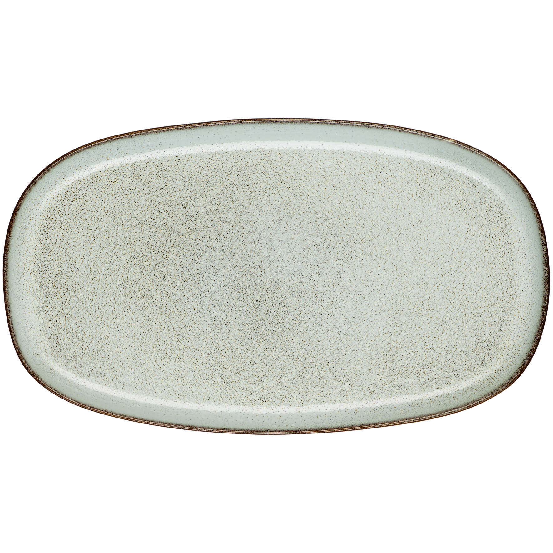 Platte oval, sand 31x18cm, Saisons