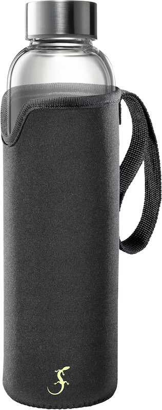 LURCH - Glasflasche mit Iso-Hülle 0,55ltr, schwarz